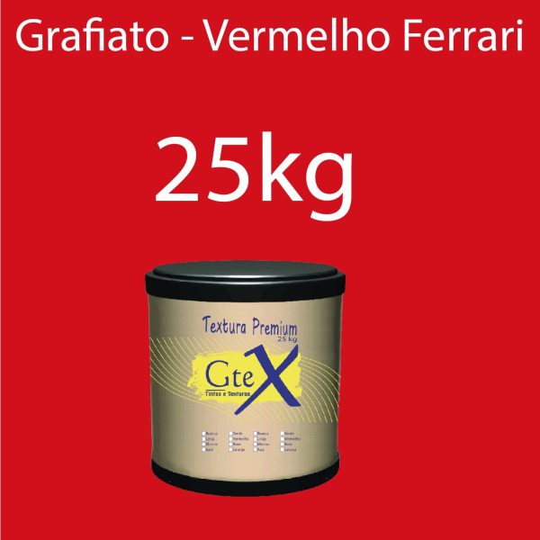 Grafiato Vermelho Ferrari 25kg