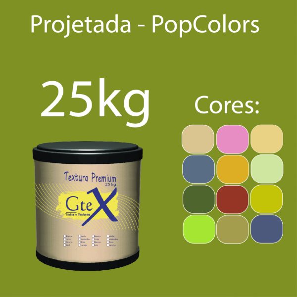 Textura Projetada  PopColors 25kg
