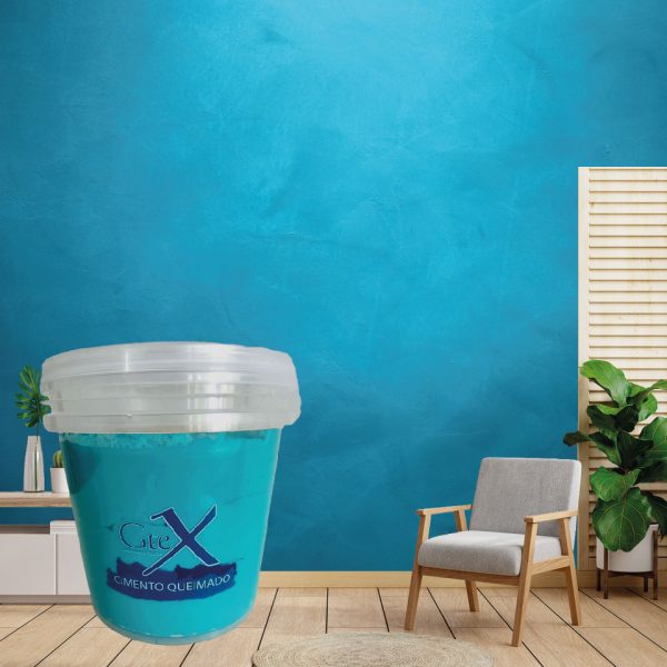 Cimento Queimado Azul Tiffany - Balde 5k